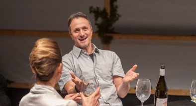 Charisse Loriaux (Samantha) and James Asher (Ben) in San Francisco Playhouse's production of "You Mean to Do Me Harm" at ACT's Strand Theater.