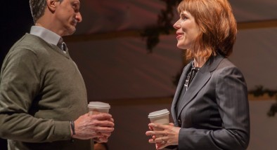 James Asher (Ben) and Lauren English (Lindsey) in San Francisco Playhouse's production of "You Mean to Do Me Harm" at ACT's Strand Theater.