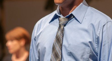 Lindsey (Lauren English) and Daniel (Don Castro) in "You Mean to Do Me Harm" presented by San Francisco Playhouse.