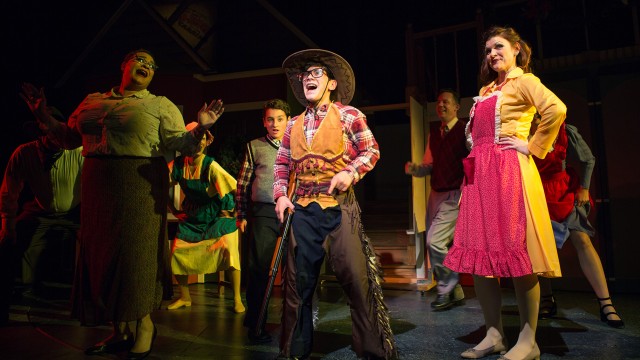 Ralphie (Jonah Broscow*, center) fantasizes about coming to the rescue with his Red Ryder Carbine Action BB gun.