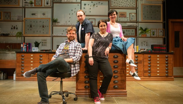 The cast of 'An Entomologist's Love Story': Lucas Verbrugghe, Will Springhorn, Jr., Lori Prince, Jessica Lynn Carroll.
