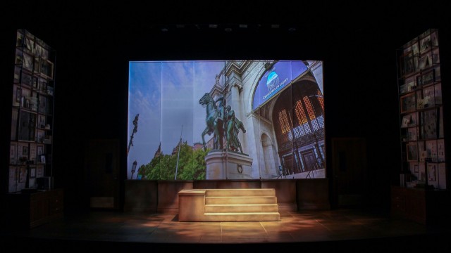 The front steps of the American Museum of Natural History feature the famous statue of Theodore Roosevelt.