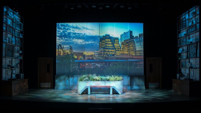 New York City's High Line is recreated with a beautiful projection by Theodore Hulsker.