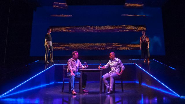Ben (Cassidy Brown*) and Daniel (Jomar Tagatac*) in 'You Mean to Do Me Harm' at San Francisco Playhouse.