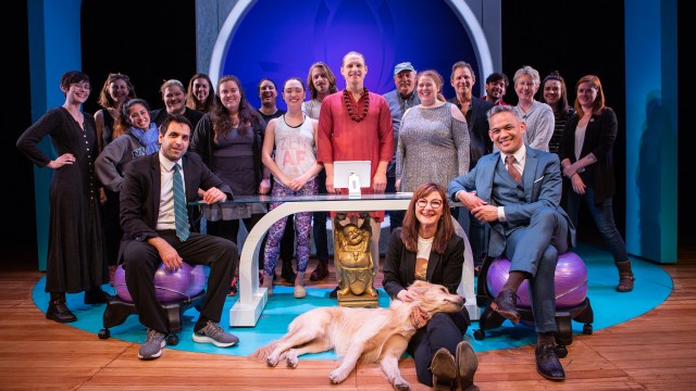 The cast and crew of Dipika Guha's 'Yoga Play' at San Francisco Playhouse.