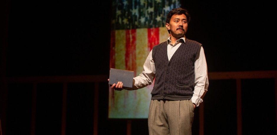 Jomar Tagatac as Gordon Hirabayashi in 'Hold These Truths' by Jeanne Sakata, directed by Jeffrey Lo. 'Hold These Truths' by Jeanne Sakata