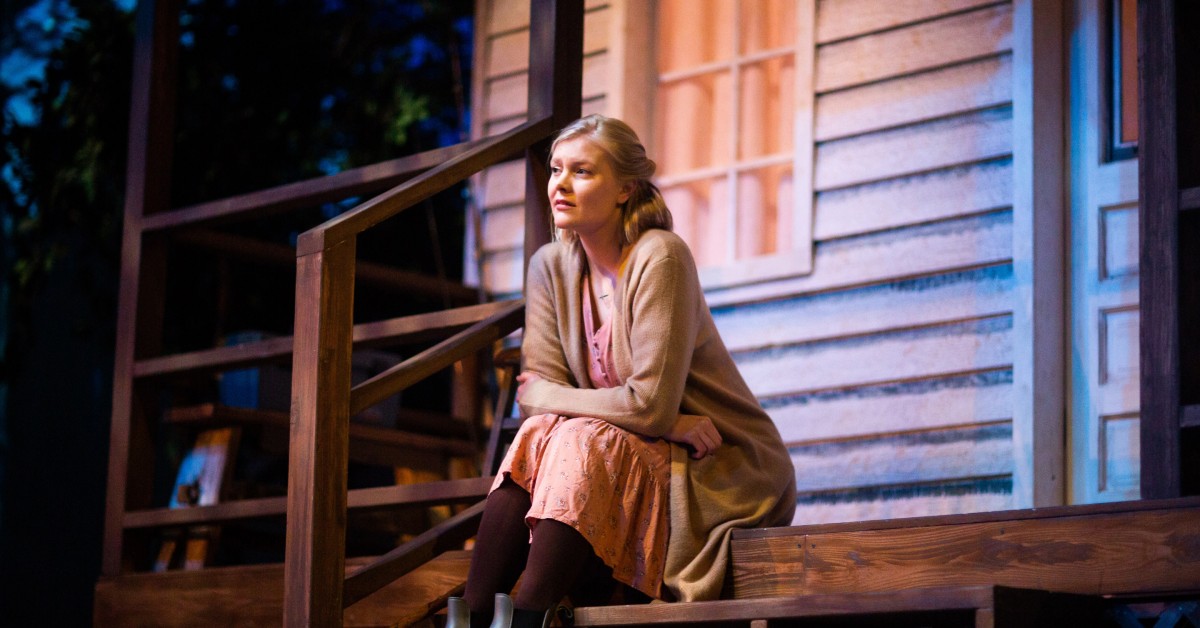 Emily (Wera von Wulfen)  in 'Heroes of the Fourth Turning' at San Francisco Playhouse.