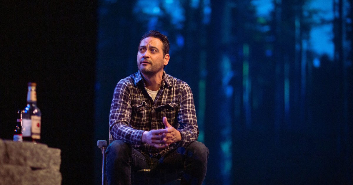 Justin (Johnny Moreno*) in 'Heroes of the Fourth Turning' at San Francisco Playhouse.