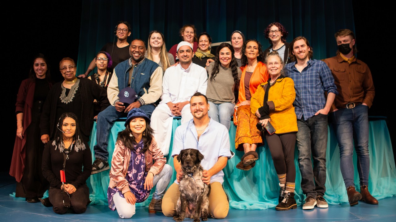 The cast and crew of 'Water by the Spoonful' at San Francisco Playhouse.