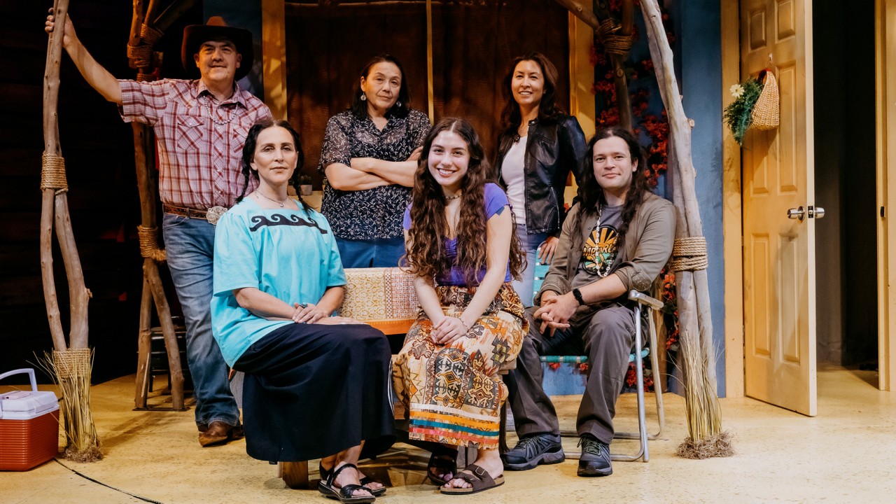 The cast of "Cashed Out," performing January 26 - February 25.