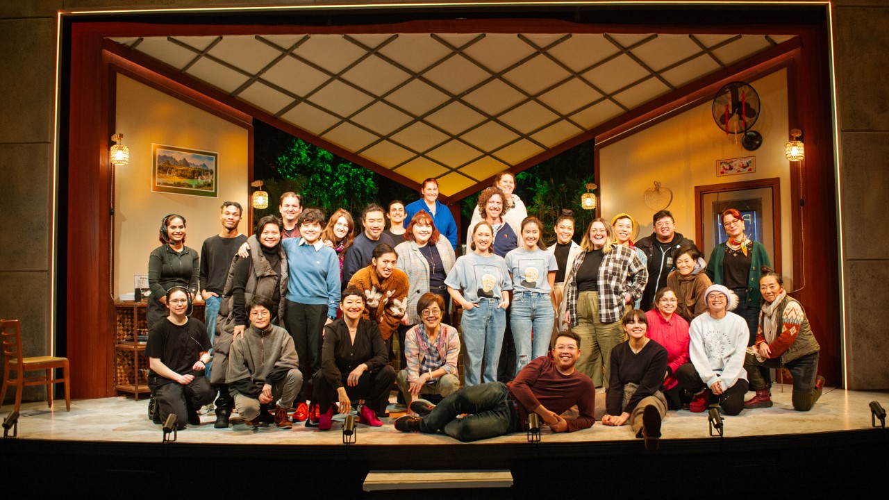 The cast and crew of San Francisco Playhouse's World Premiere Play "My Home on the Moon," performing January 25 - February 24.