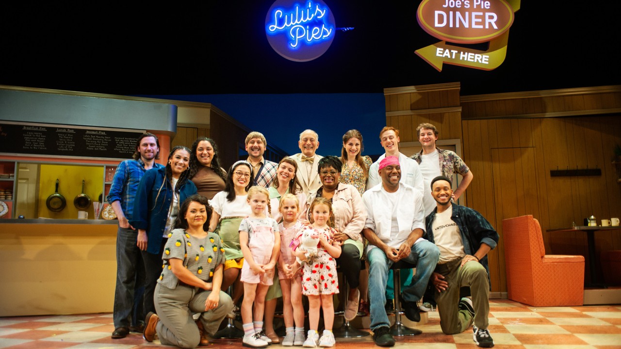 The cast of "Waitress," presented by San Francisco Playhouse November 21 – January 18. "Waitress" production photo.