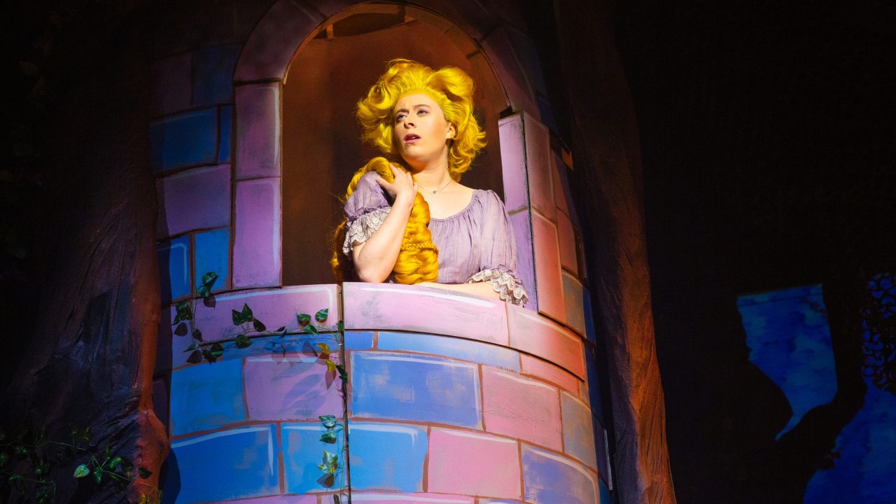 Samantha Rich as Rapunzel in San Francisco Playhouse's "Into the Woods," performing November 20, 2025 - January 17, 2026. Samantha Rich as Rapunzel in San Francisco Playhouse's "Into the Woods," performing November 20, 2025 - January 17, 2026.